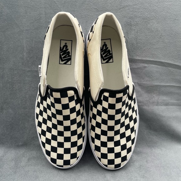 Vans Women’s Asher Checkerboard Platform Sneakers Slip On Shoes Size 11 - Picture 8 of 10